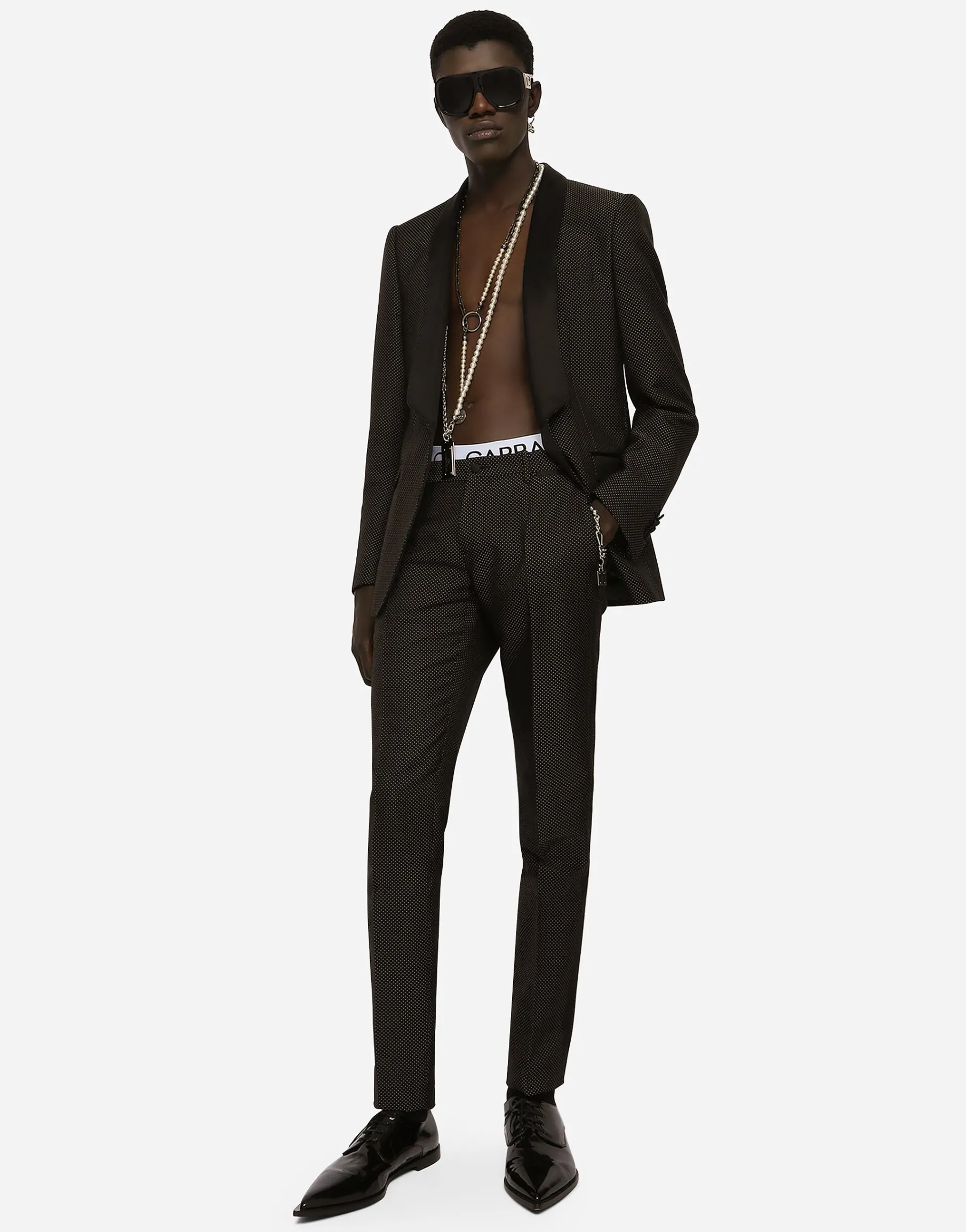 Stretch wool Martini-fit tuxedo suit