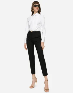 Stretch wool pants