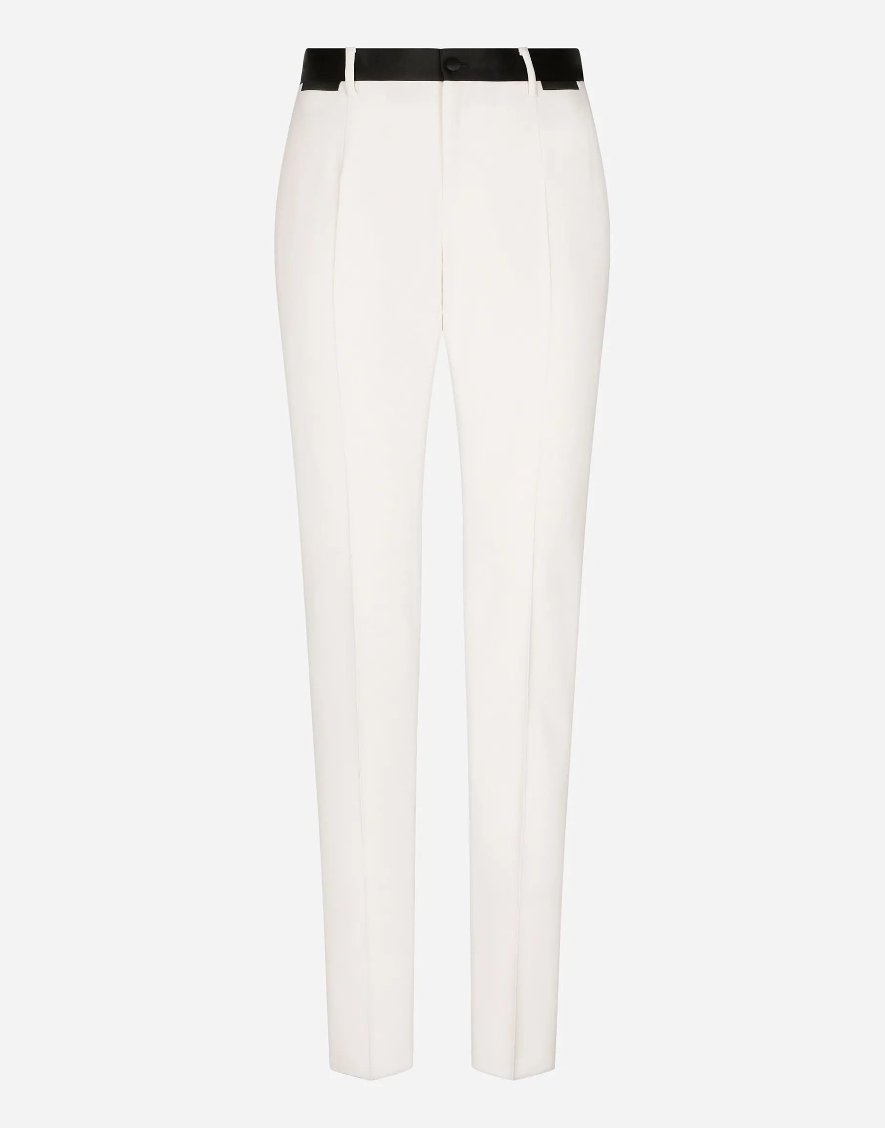Stretch wool tuxedo pants