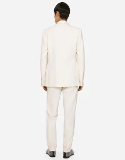 Stretch wool tuxedo pants