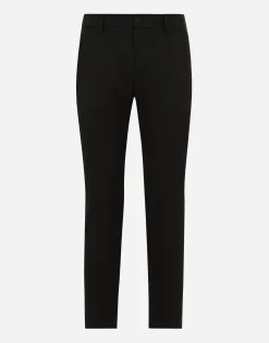 Stretch wool twill pants