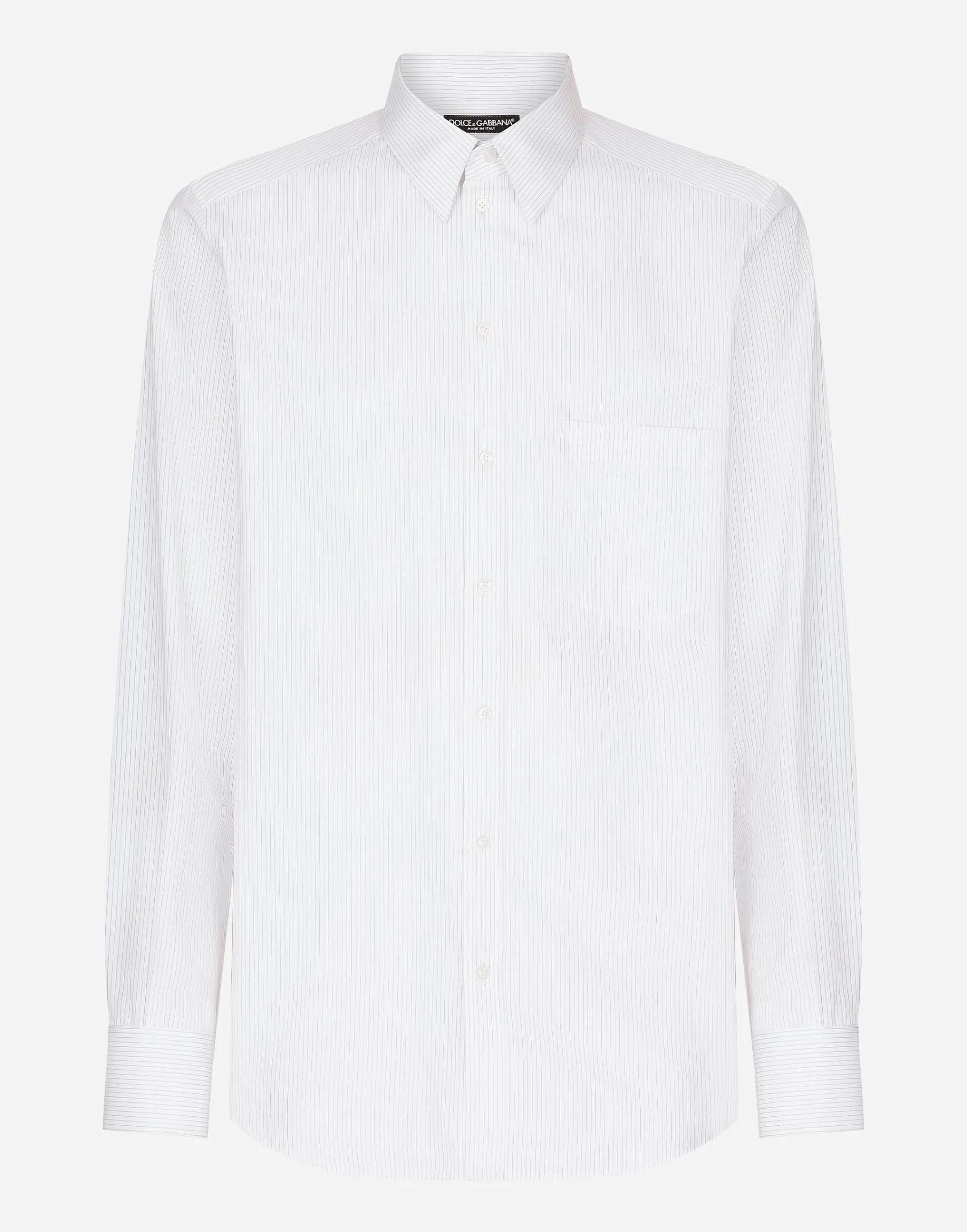 Striped poplin Martini-fit shirt
