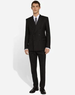 Striped poplin Martini-fit shirt