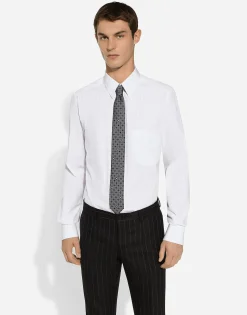 Striped poplin Martini-fit shirt