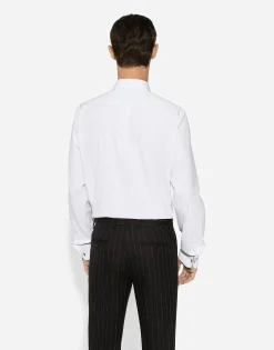 Striped poplin Martini-fit shirt