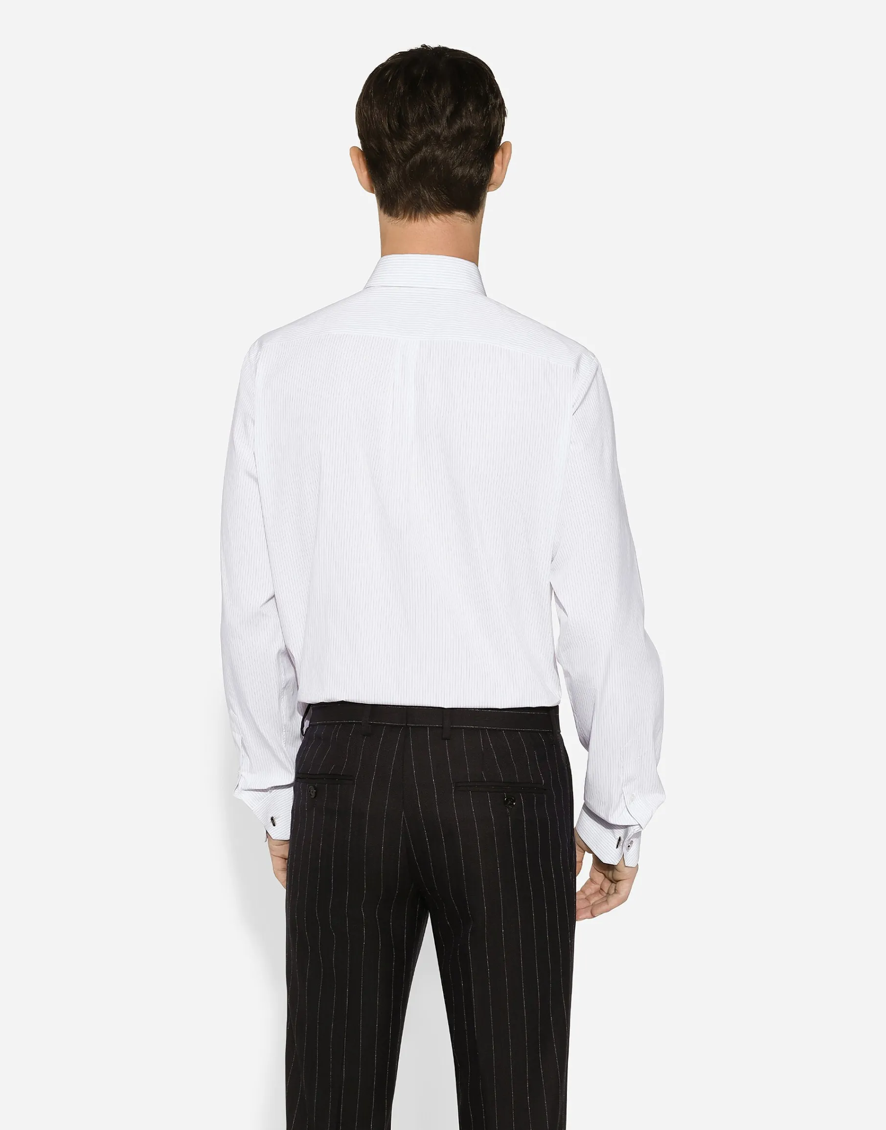 Striped poplin Martini-fit shirt