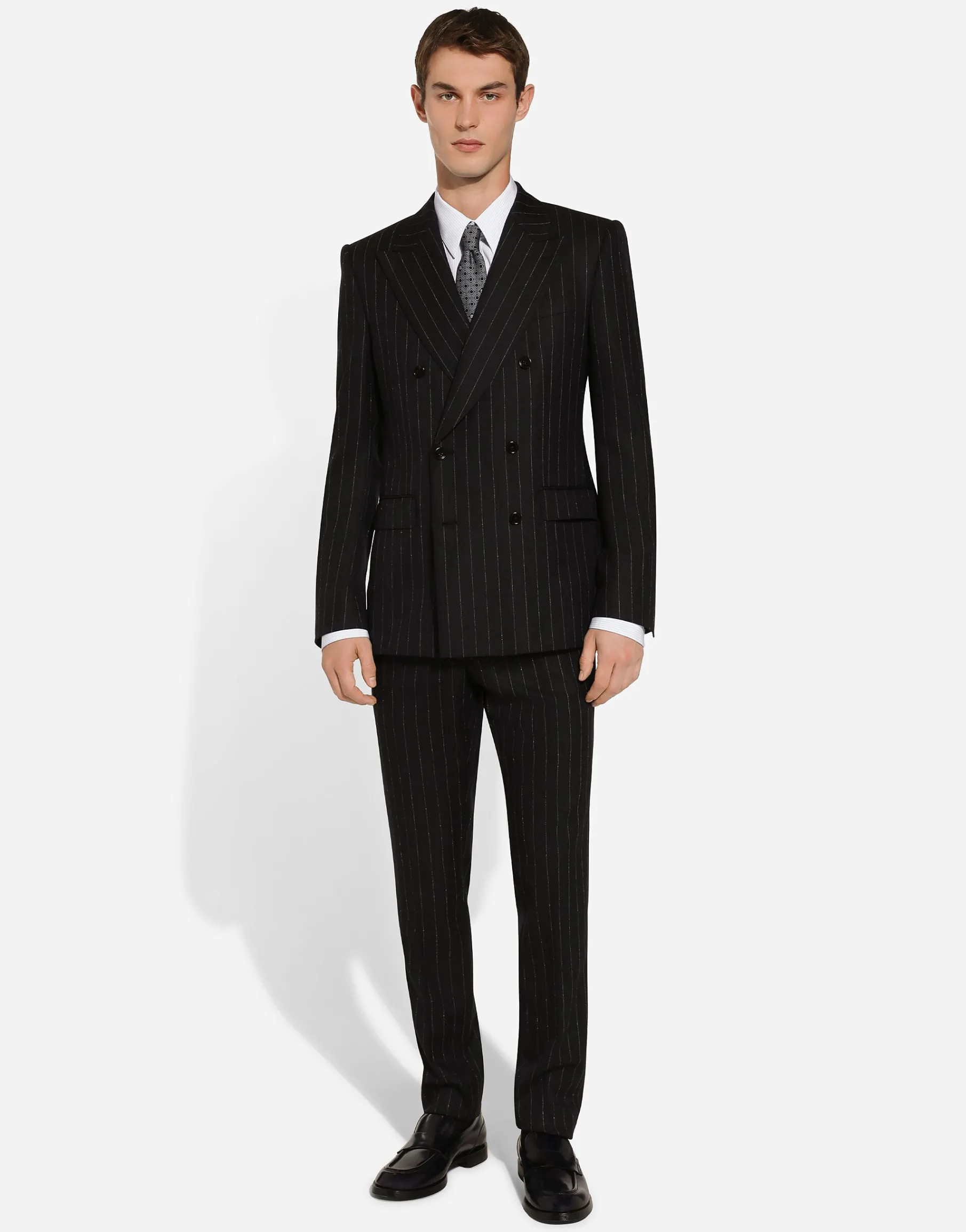 Striped poplin Martini-fit shirt