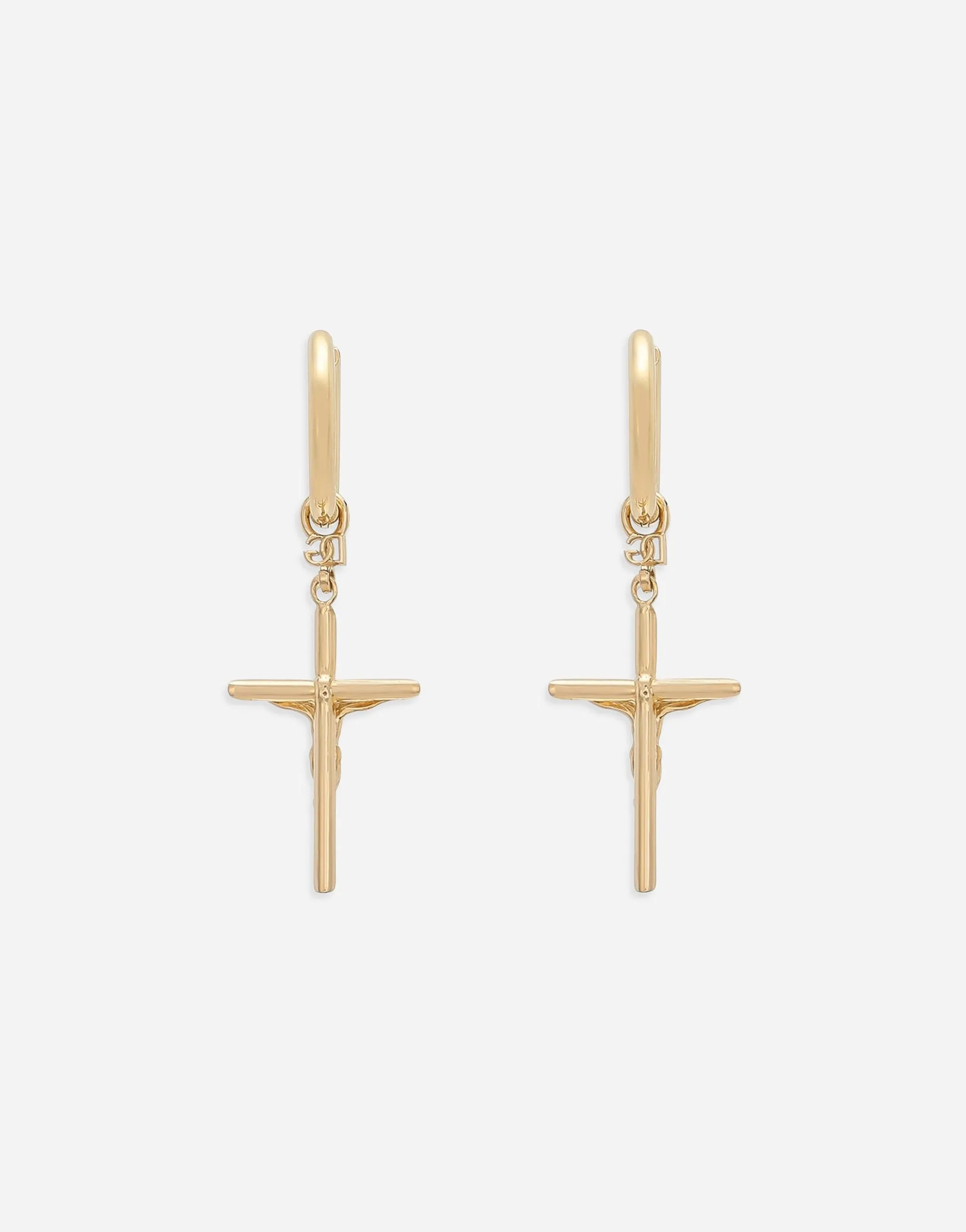 Stud earrings with “DNA” crosses