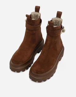 Suede ankle boots
