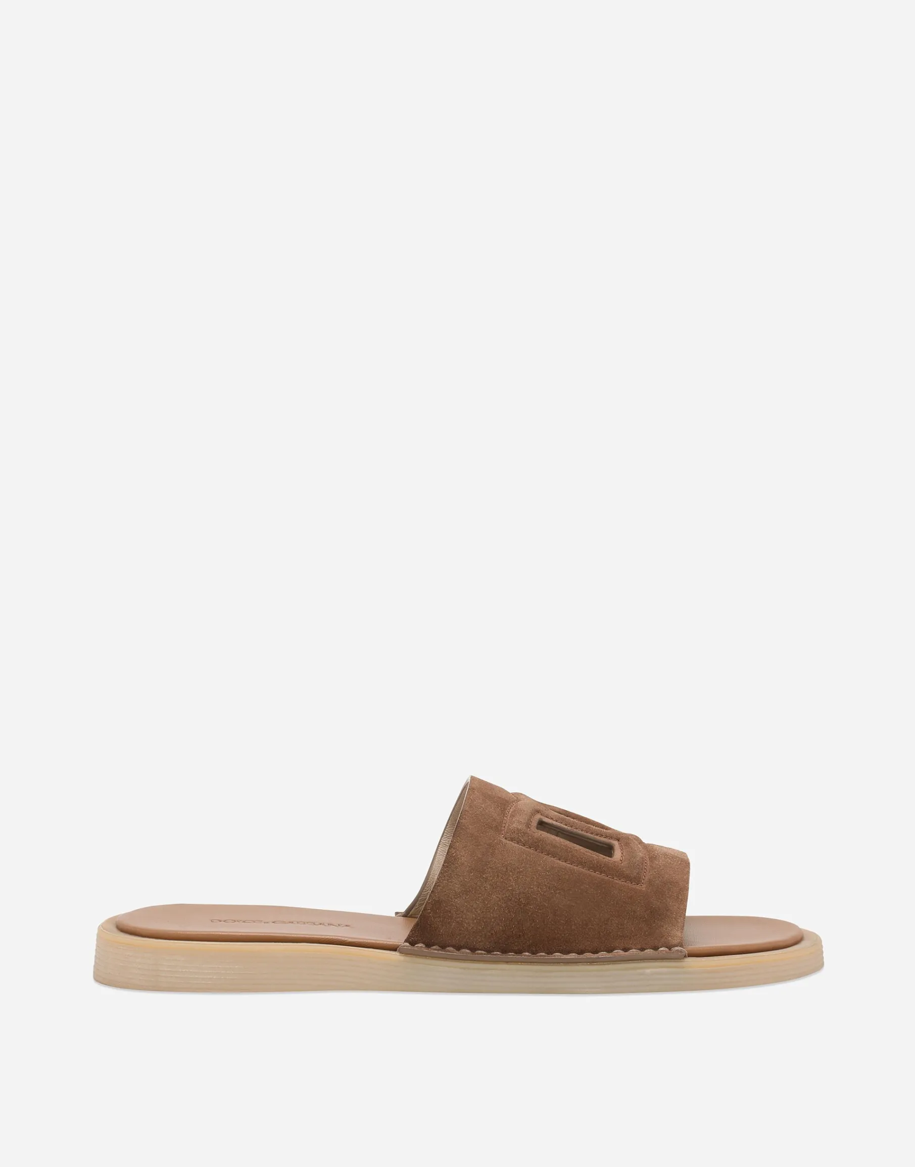 Suede sliders