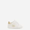 Suede sneakers with DG logo embroidery