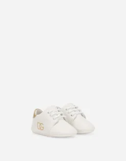 Suede sneakers with DG logo embroidery