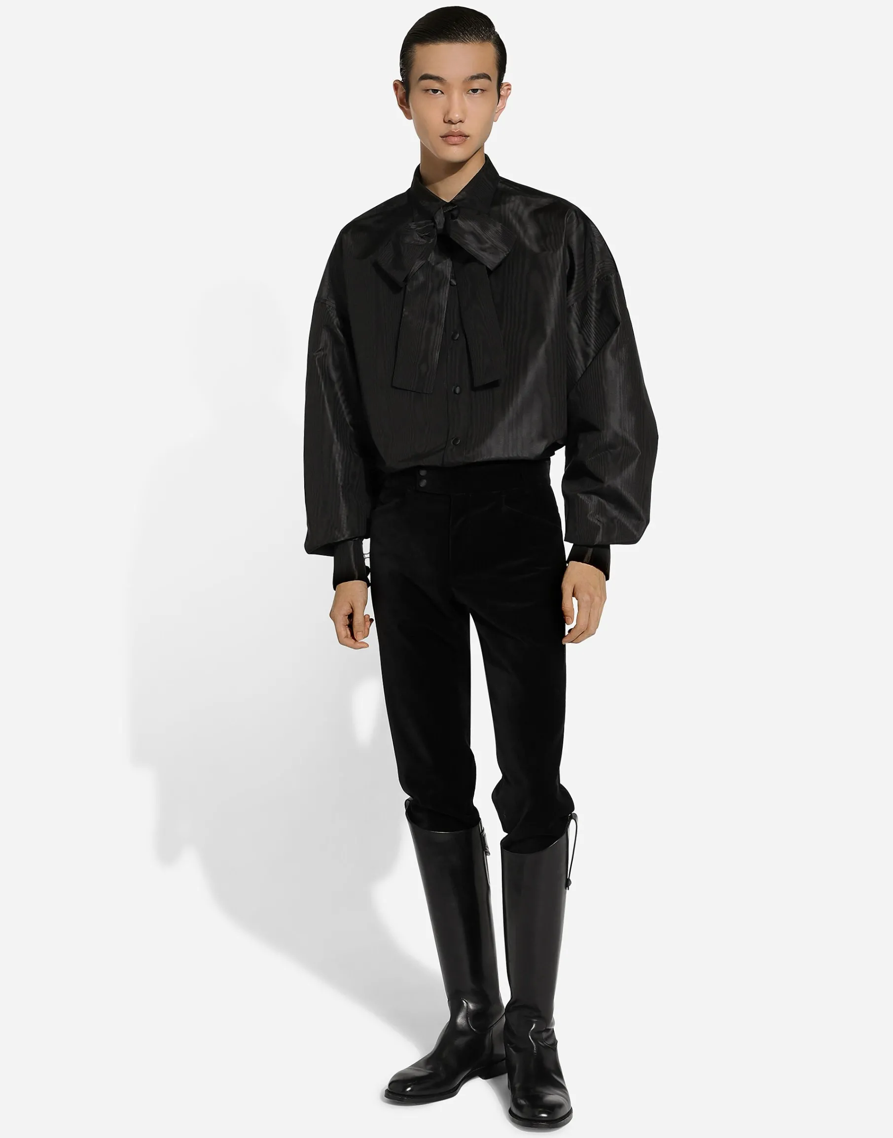 Super-oversize silk shirt