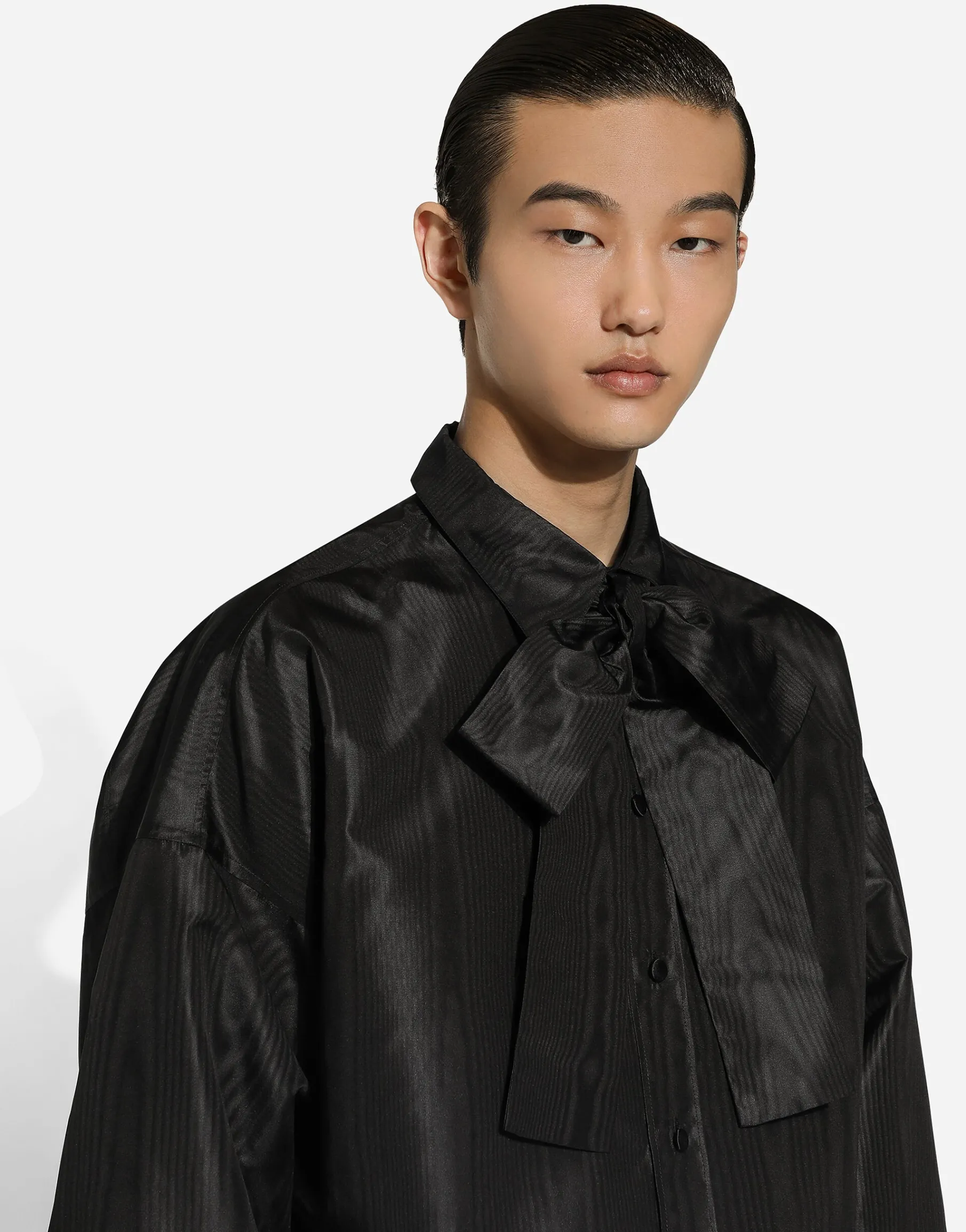 Super-oversize silk shirt