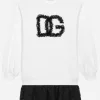 Sweatshirt-style jersey dress