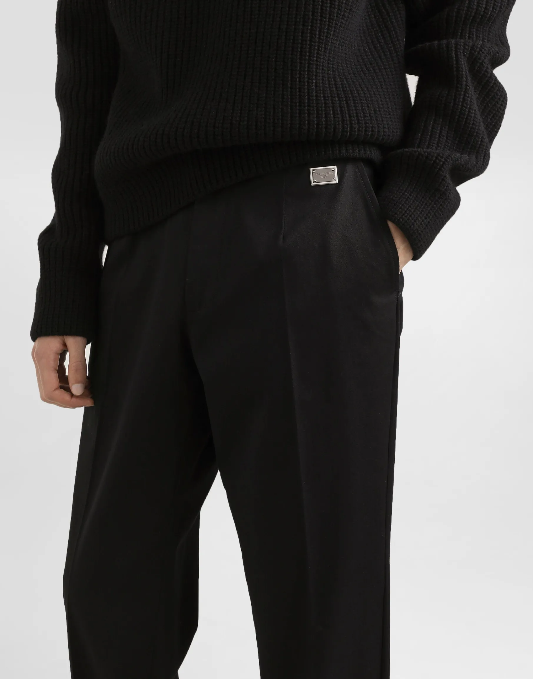 Tailored cotton pants