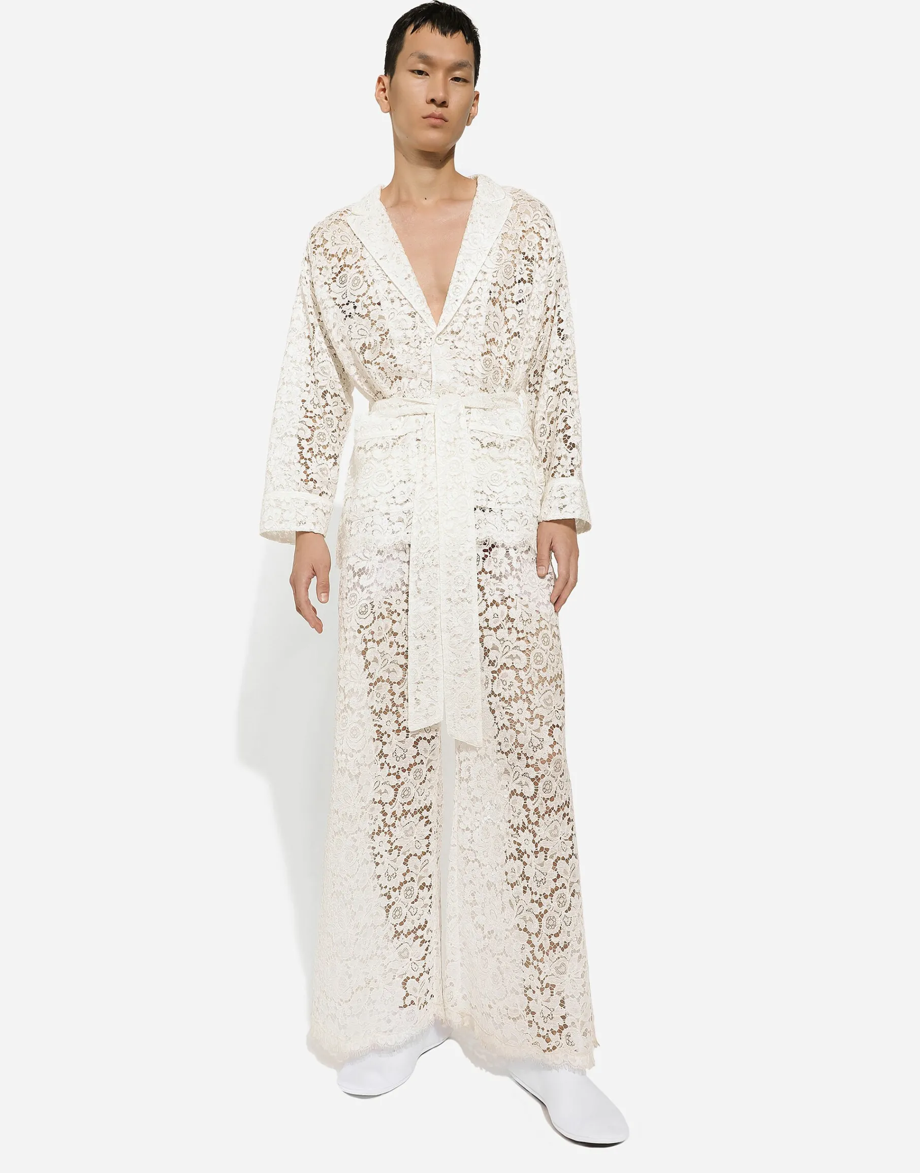 Tailored lace pants
