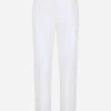 Tailored mikado silk pants