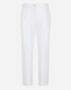 Tailored mikado silk pants