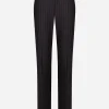Tailored pinstripe virgin wool pants