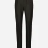 Tailored pinstripe virgin wool pants