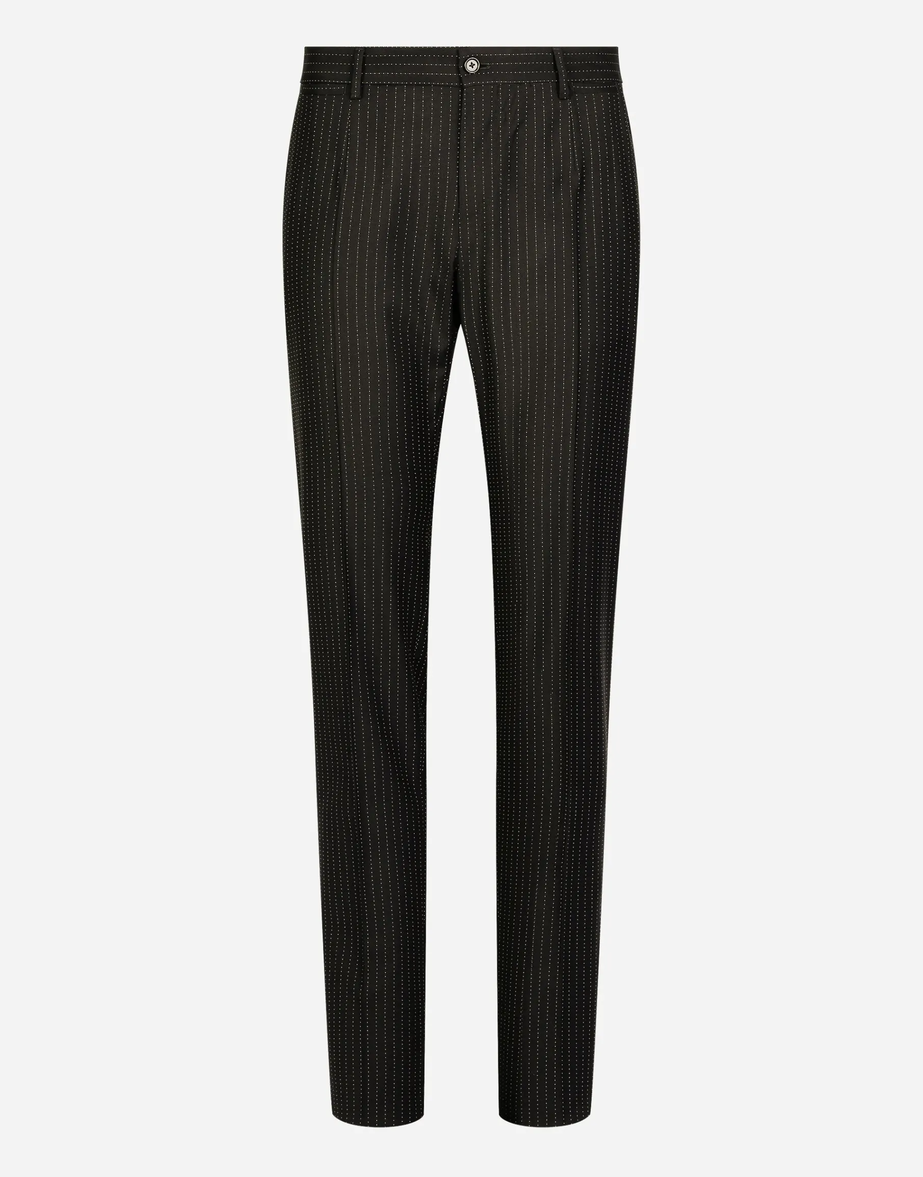 Tailored pinstripe virgin wool pants