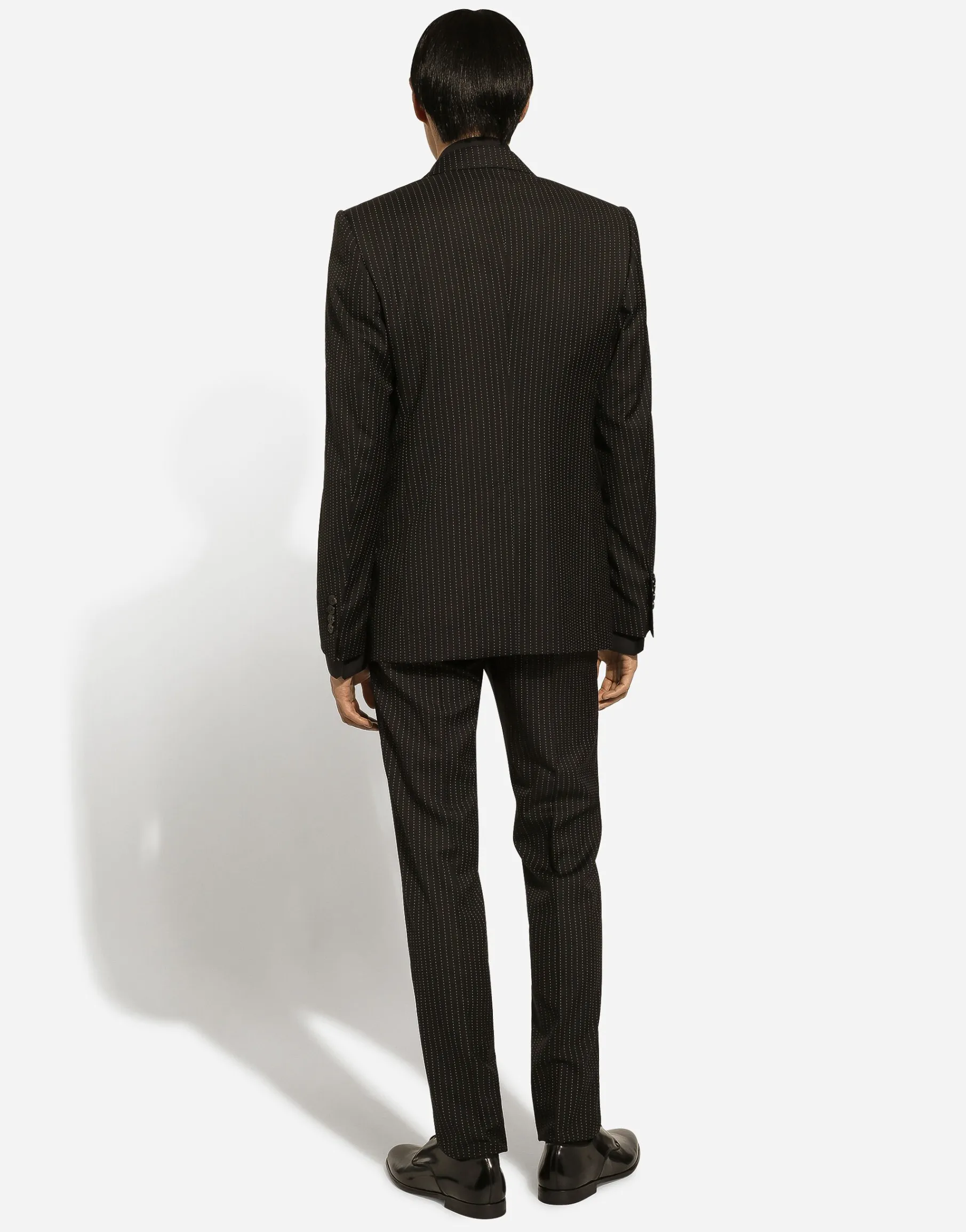 Tailored pinstripe virgin wool pants