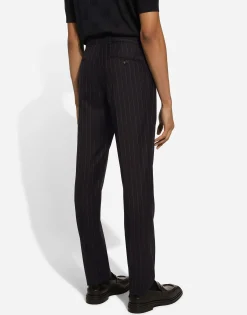 Tailored pinstripe virgin wool pants