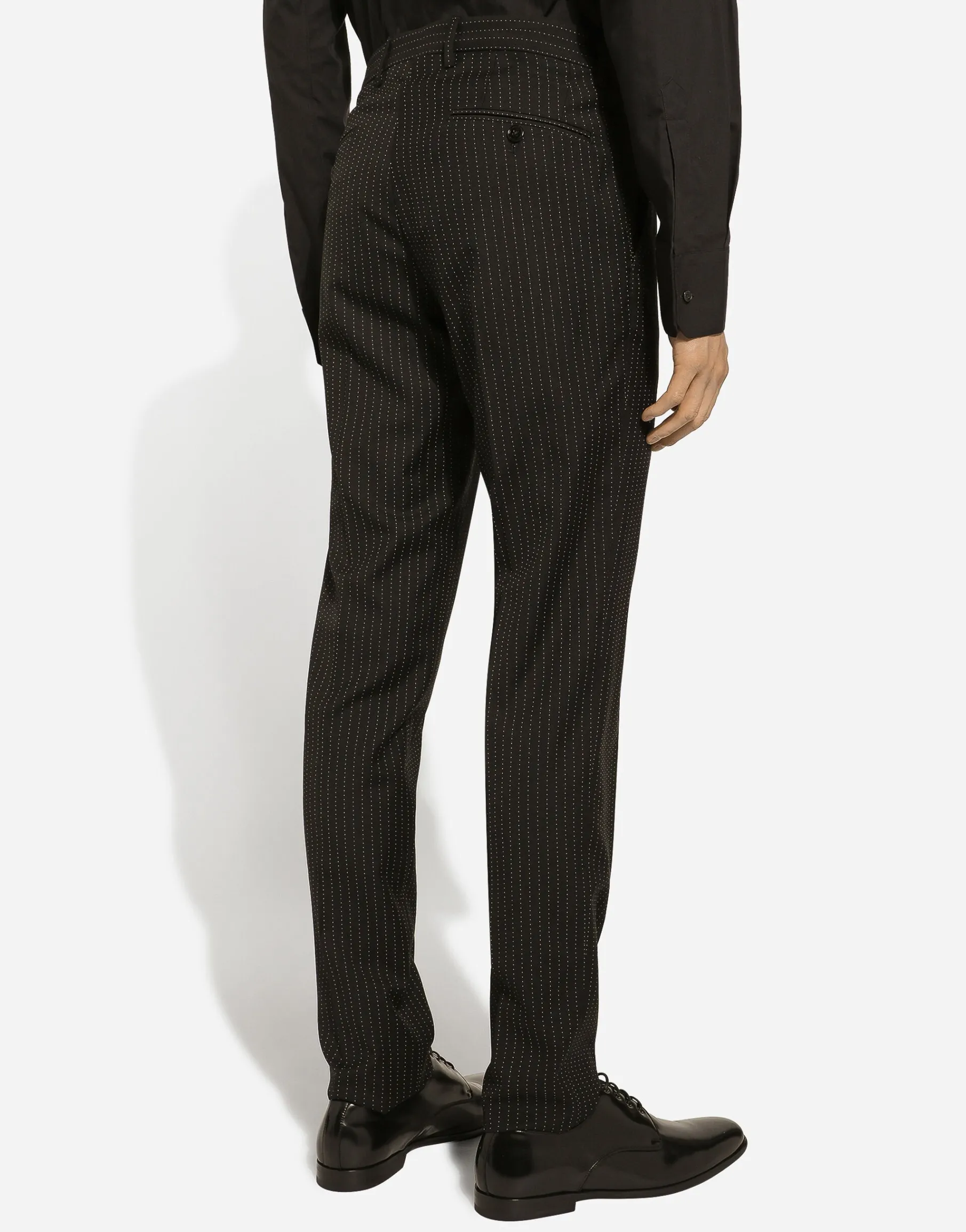 Tailored pinstripe virgin wool pants