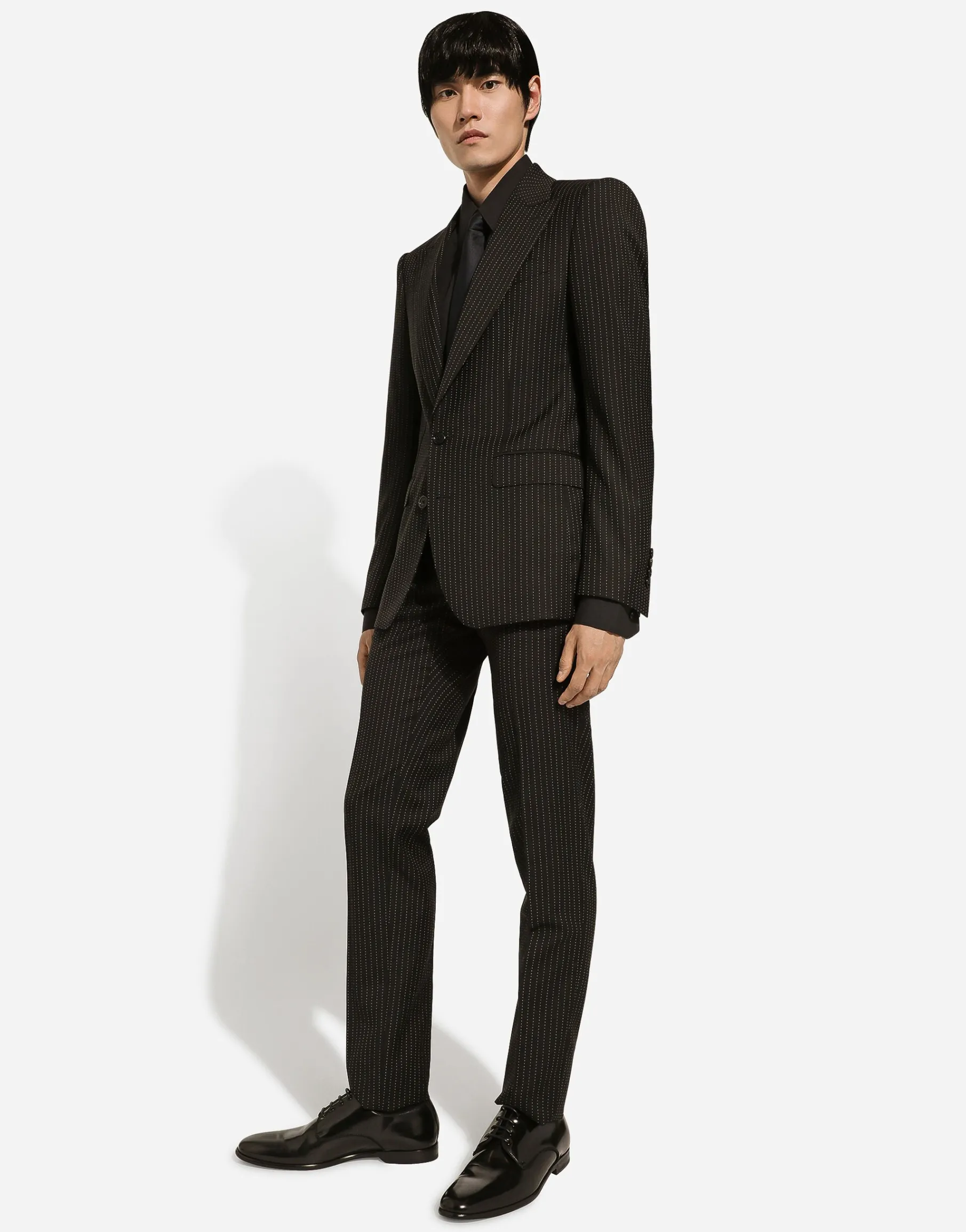 Tailored pinstripe virgin wool pants