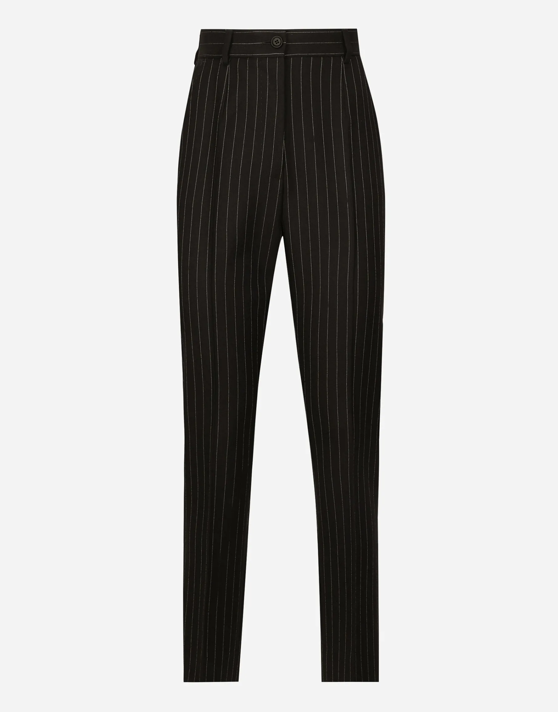 Tailored pinstripe wool pants