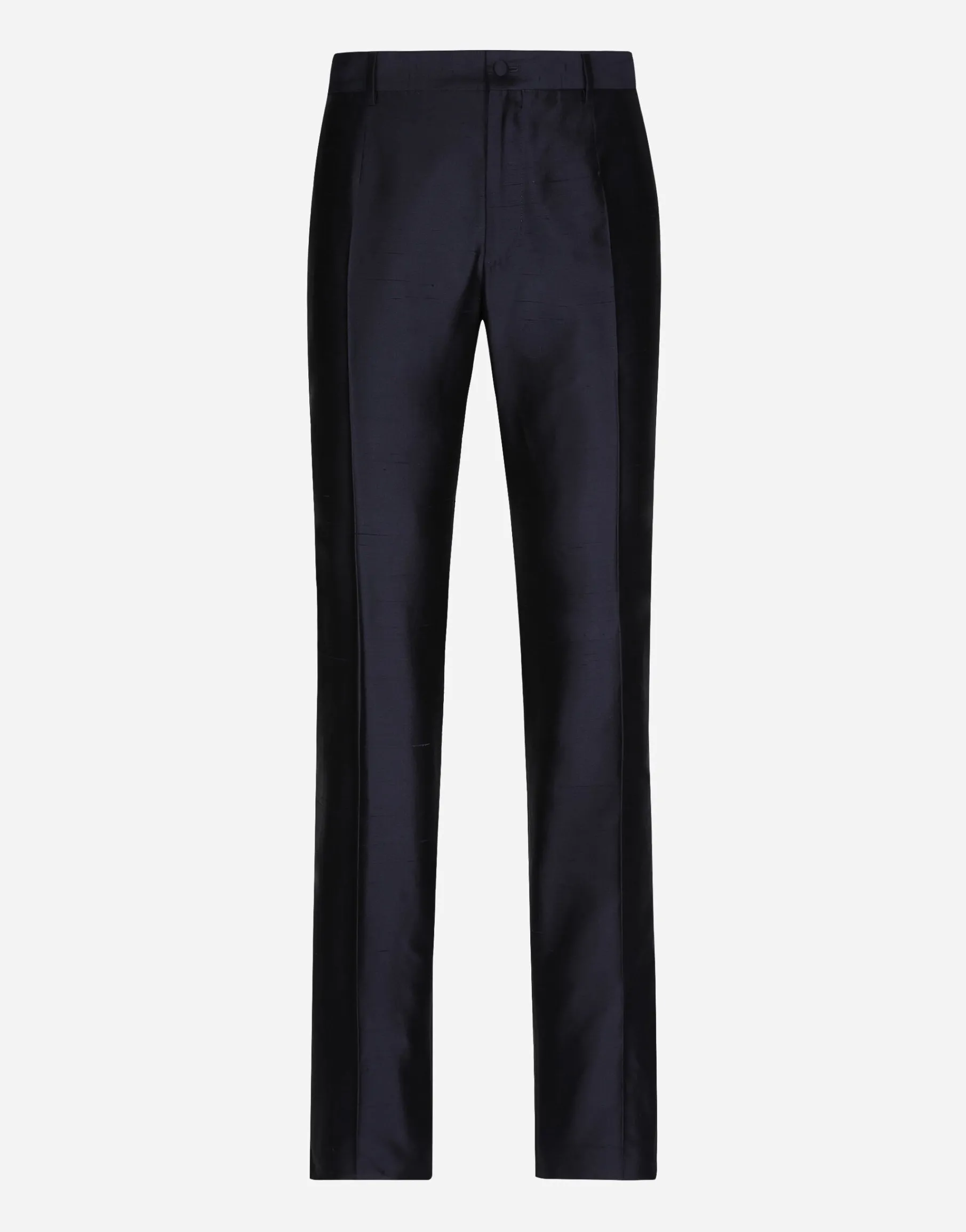 Tailored silk shantung pants