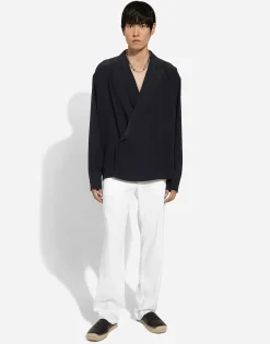 Tailored stretch linen pants