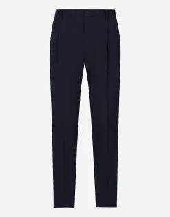 Tailored stretch twill pants
