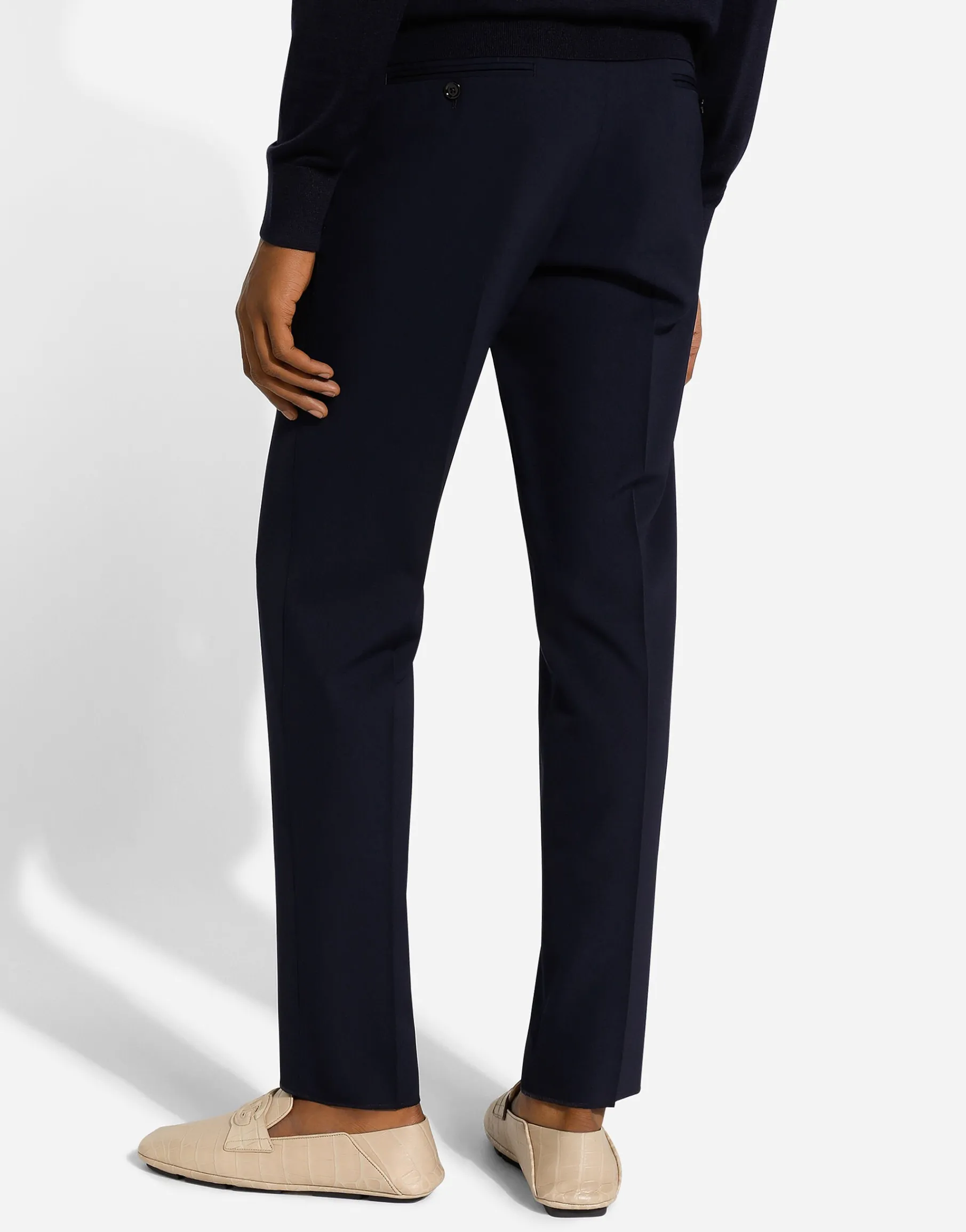 Tailored stretch twill pants