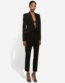 Tailored twill pants