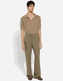 Tailored two-way stretch twill pants