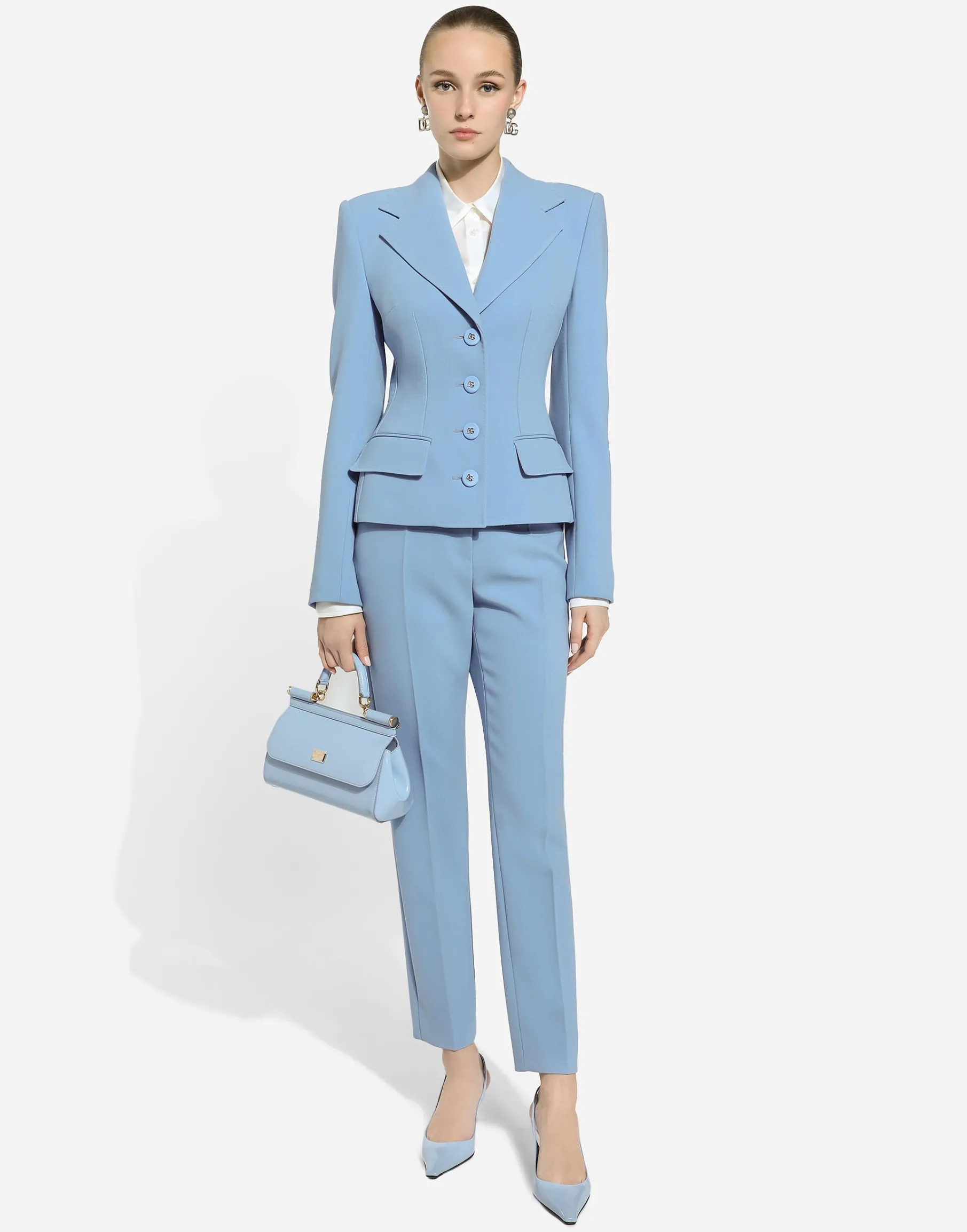Tailored wool crêpe pants