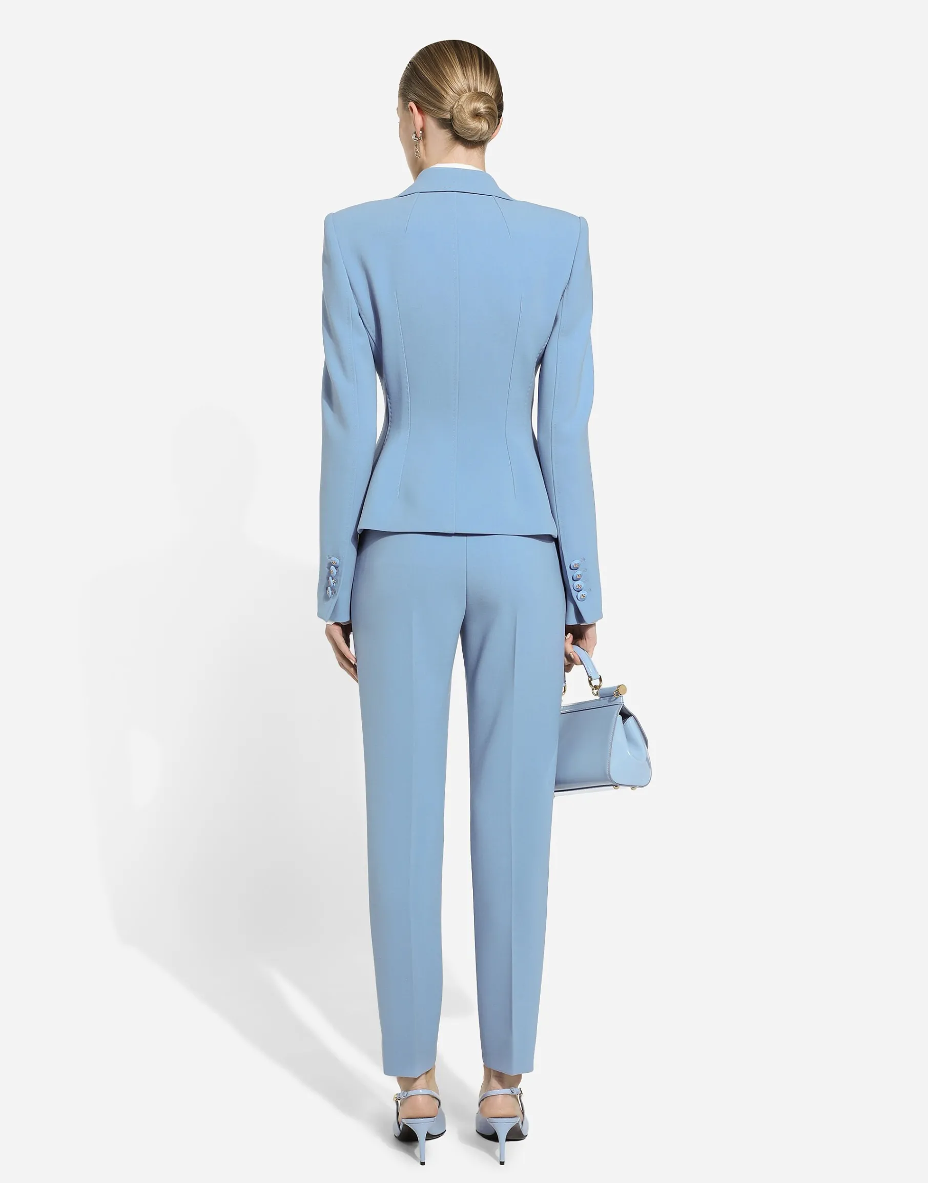 Tailored wool crêpe pants