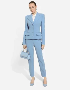 Tailored wool crêpe pants