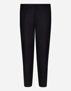 Tailored wool flannel pants