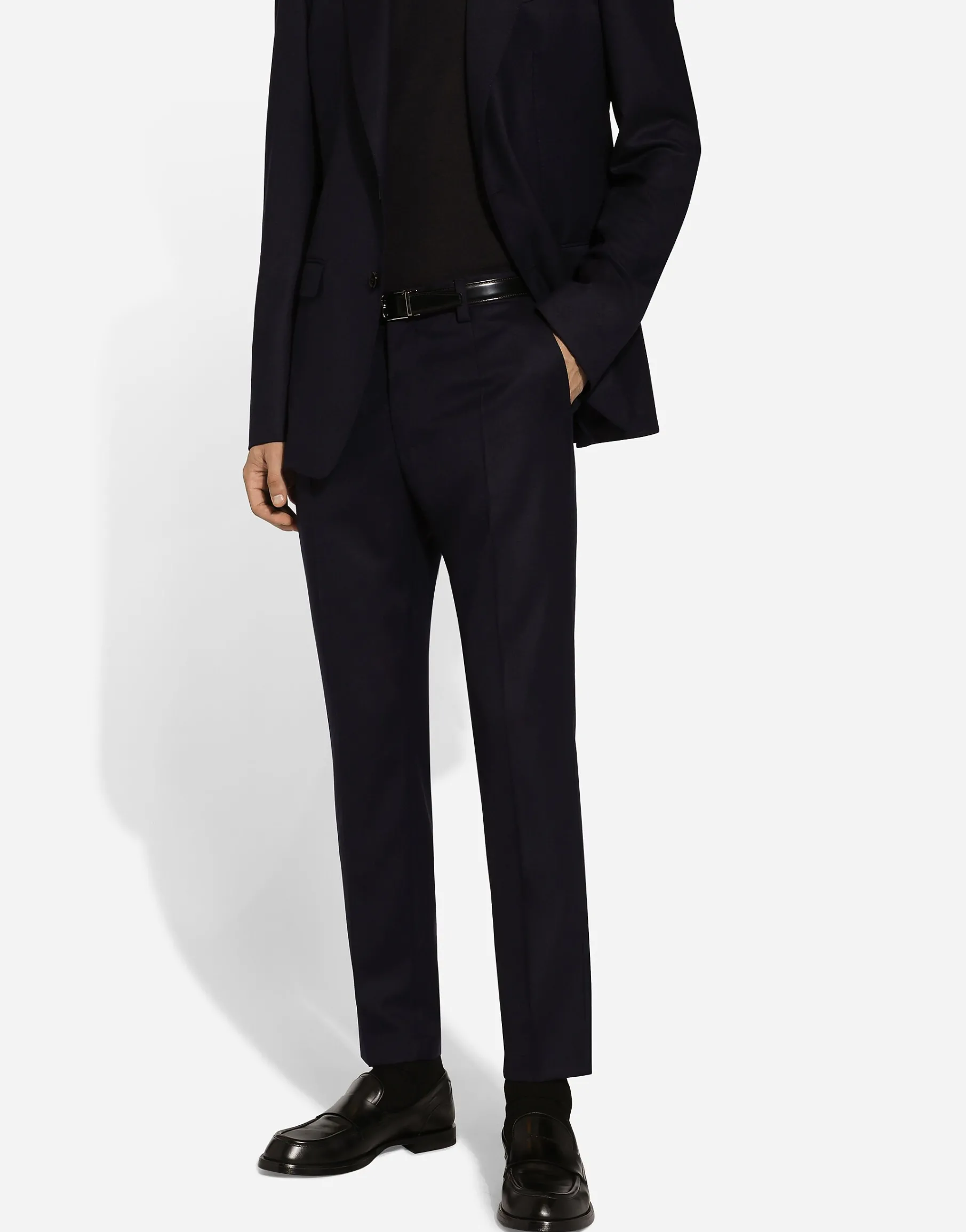 Tailored wool flannel pants