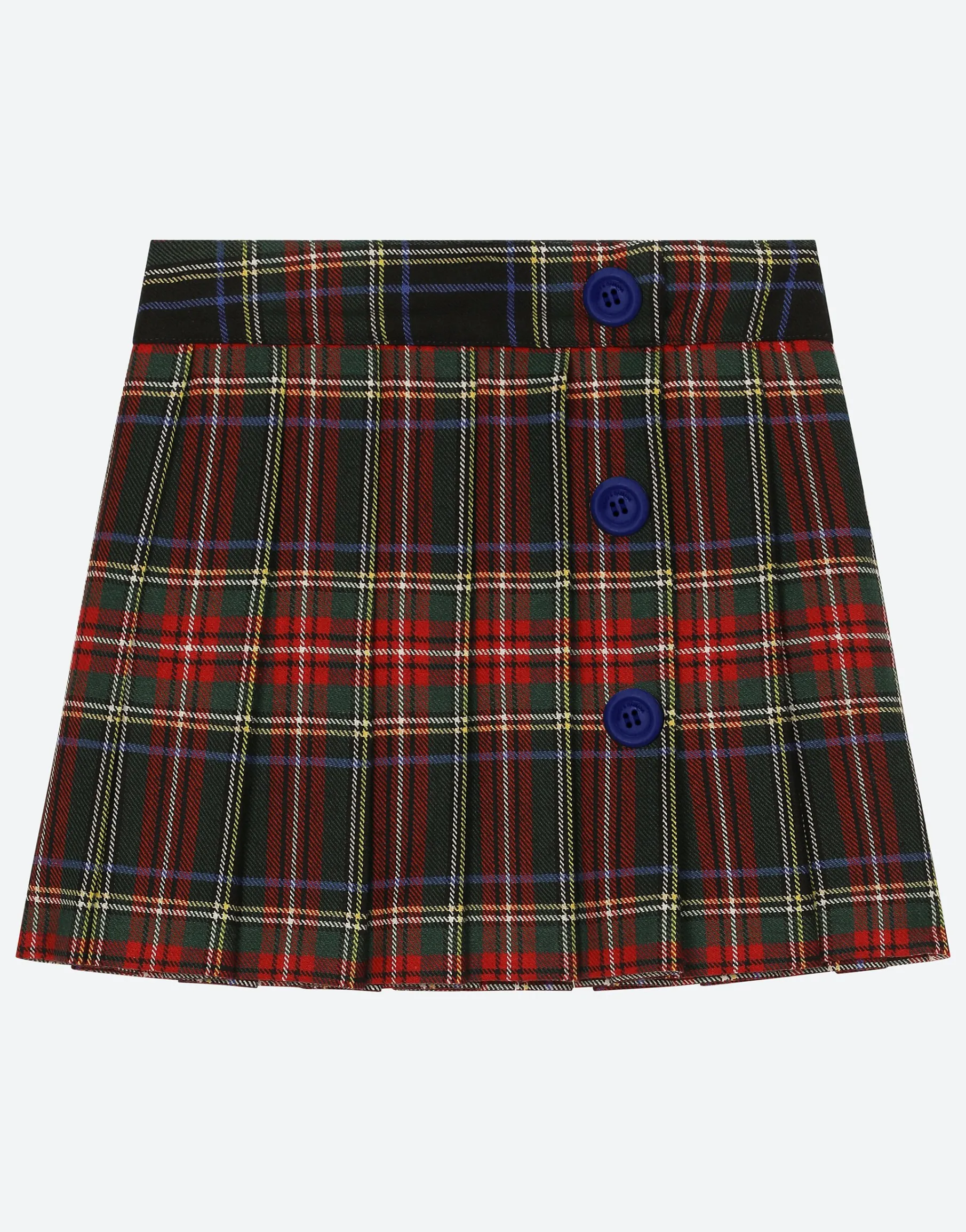 Tartan wool skirt
