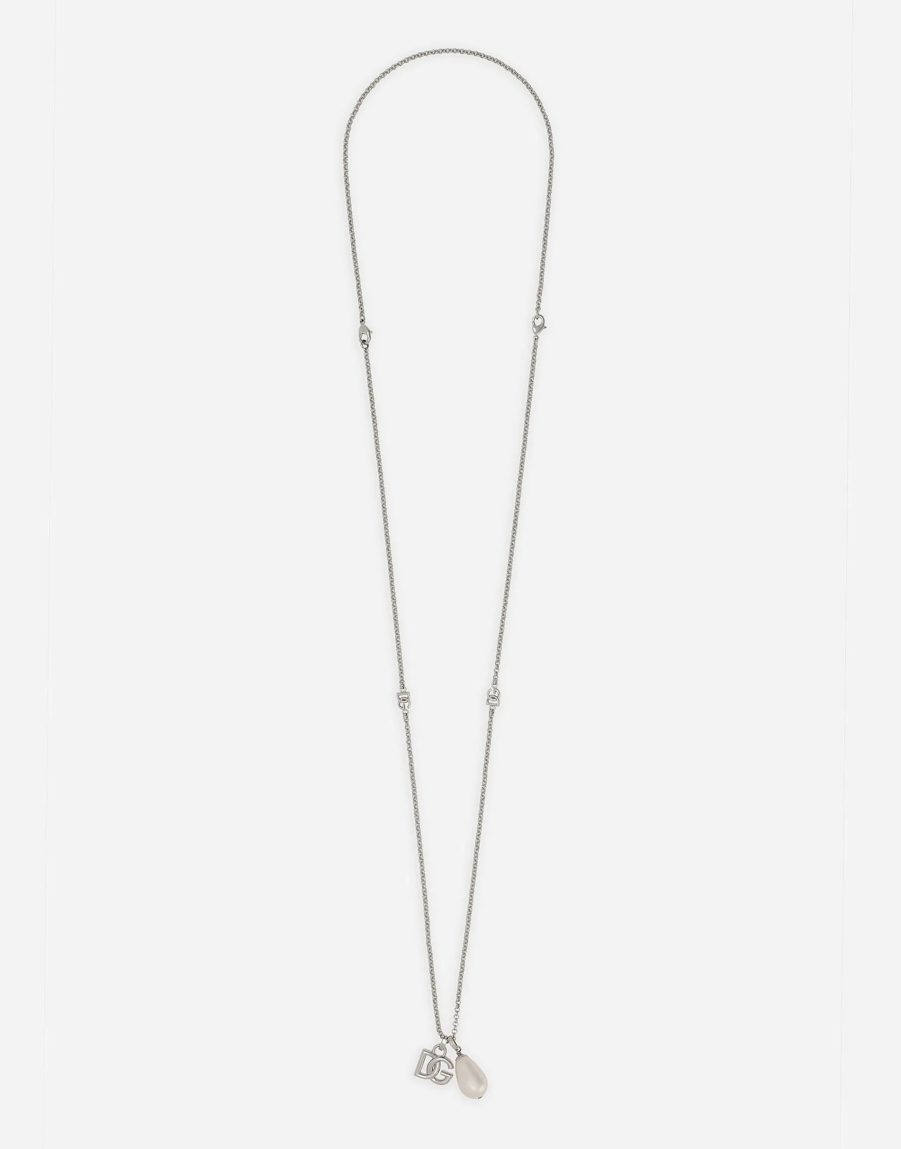 Teardrop necklace with DG logo