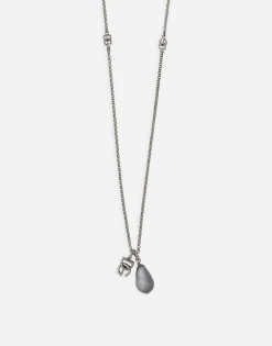 Teardrop necklace with DG logo