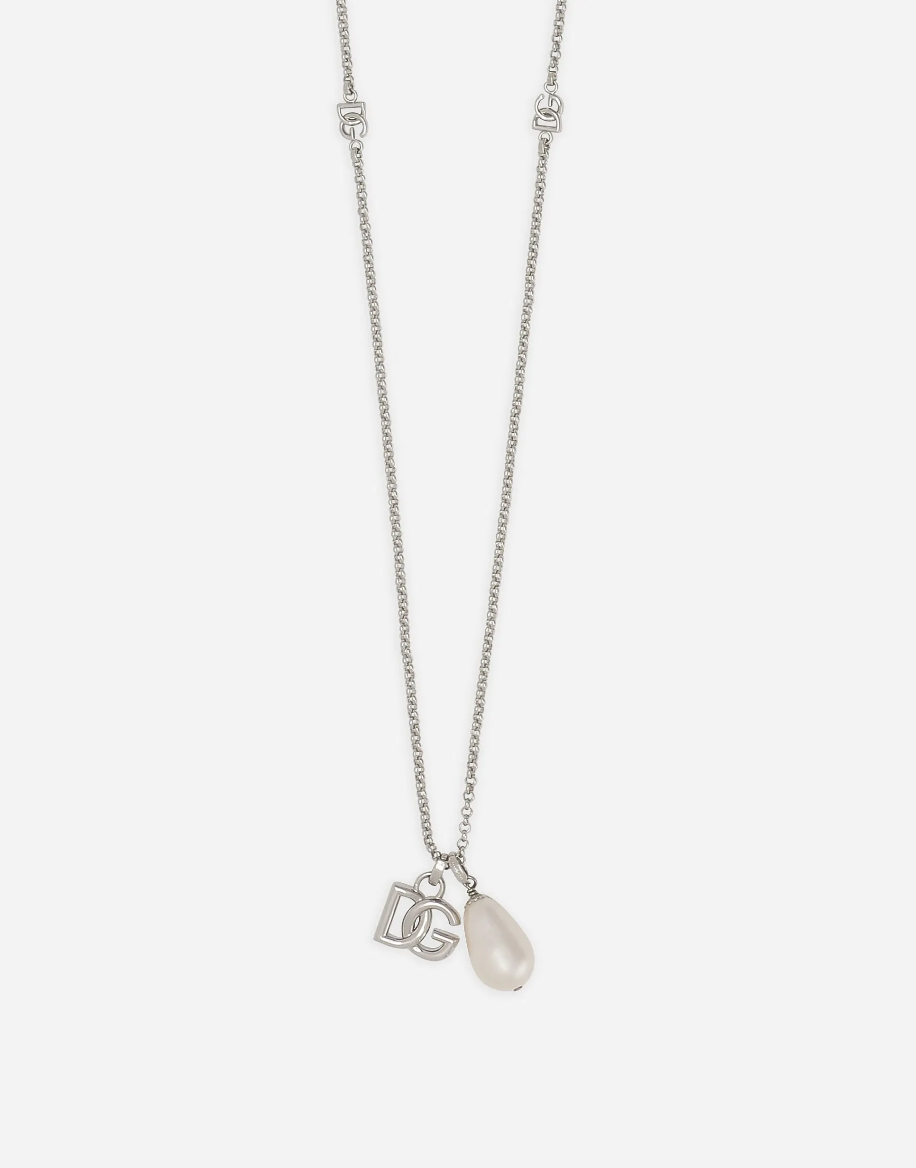 Teardrop necklace with DG logo