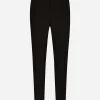 Technical fabric pants with metal DG logo
