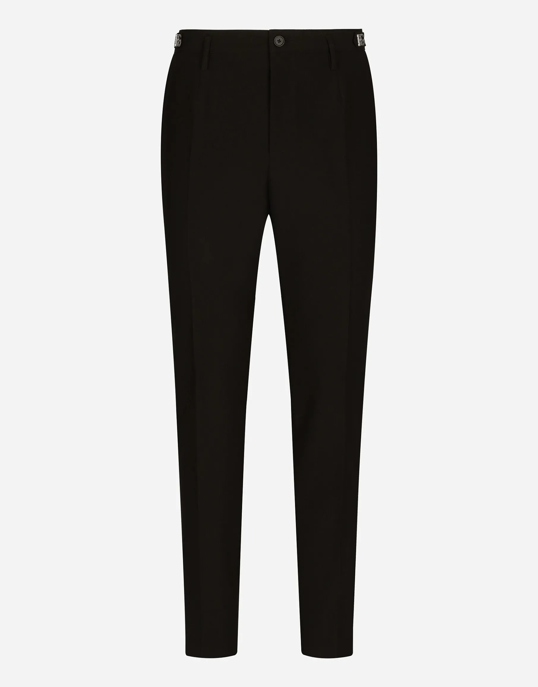 Technical fabric pants with metal DG logo