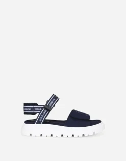 Technical fabric sandals with DG logo