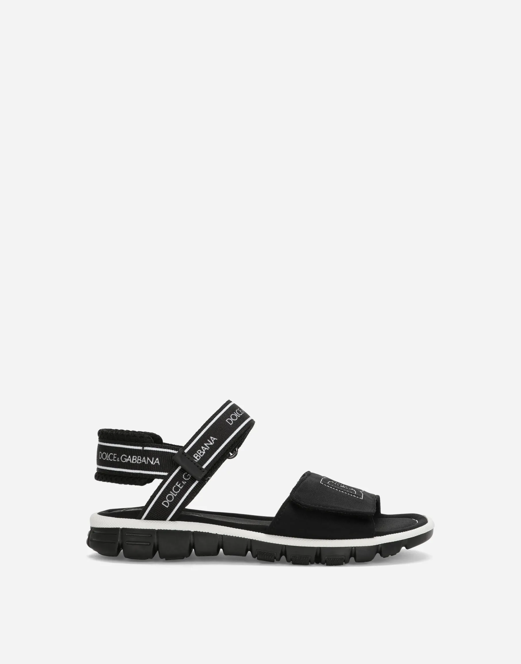 Technical fabric sandals with DG logo